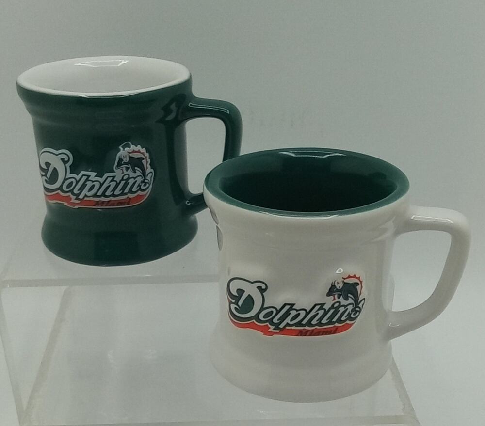 Miami Dolphins NFL Set of 2 Mini Mugs